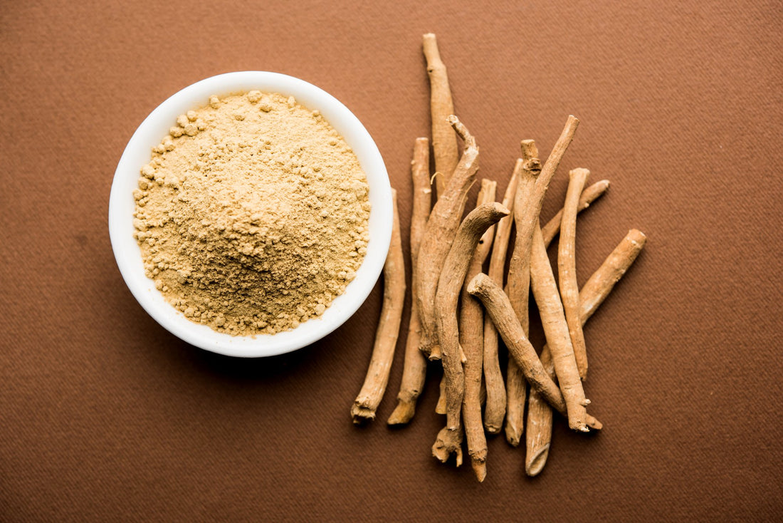 Ashwagandha root — the Ayurvedic adaptogen used for stress and skin